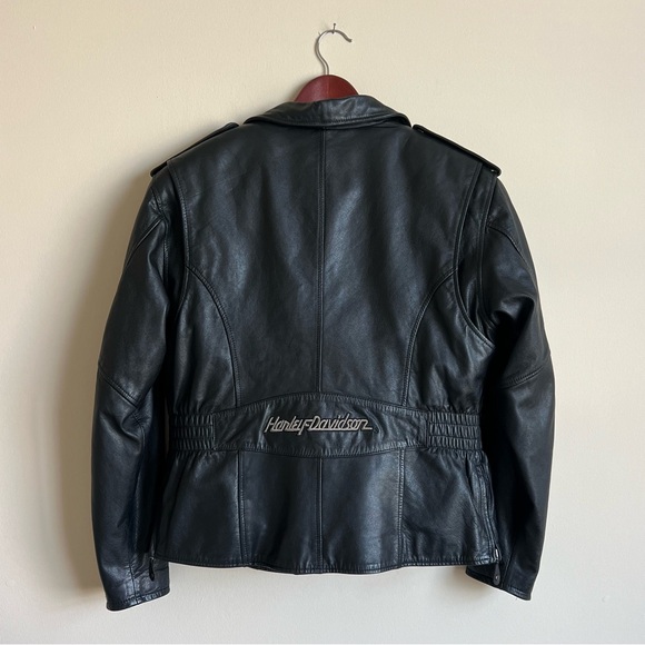 Vintage Harley Davidson Women’s Leather Jacket​​​​ Size S Small - Picture 3 of 11